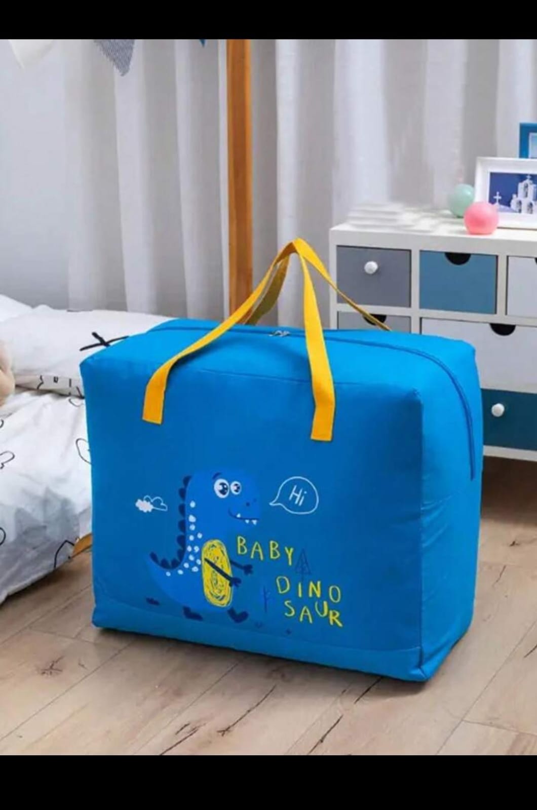 Baby Dinosaur Cloth Organizer and Storage Handbag Portable | Portable Storage Bag | ( Random Color & Mix Design )