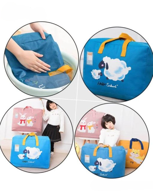 Baby Dinosaur Cloth Organizer and Storage Handbag Portable | Portable Storage Bag | ( Random Color & Mix Design )