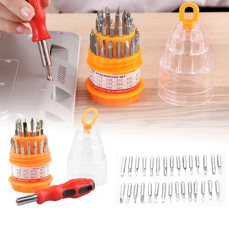 Universal Precision Screwdriver Bit Set | Multi tool Screw driver Kit Maintenance Repair Tool 31 in 1