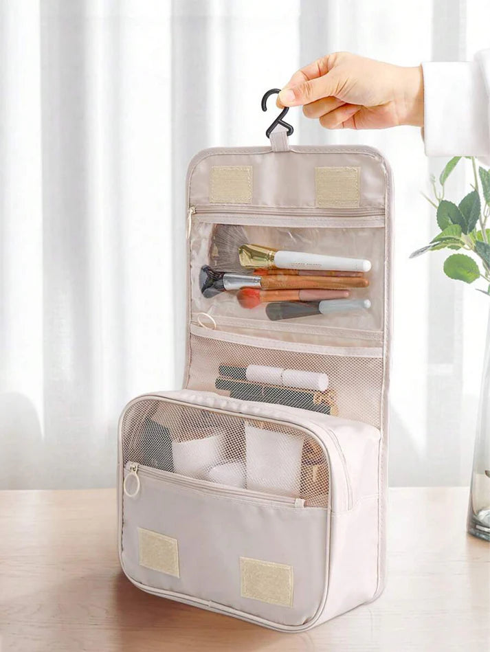 Hanging Travel Toiletry Bag Waterproof Travel Makeup Cosmetic Organizer (random color)