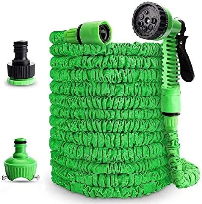 Flexible Upgraded Repairable Magic Hose Pipe Expandable Reel100Ft Car watering Cleaning, Indoor/Outdoor Garden Water Hose+ Spray