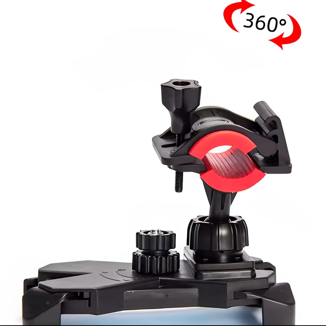 Mobile Phone Holder Stand for Bicycle & Motorcycle – Universal 360° Rotation Mount ( random color)