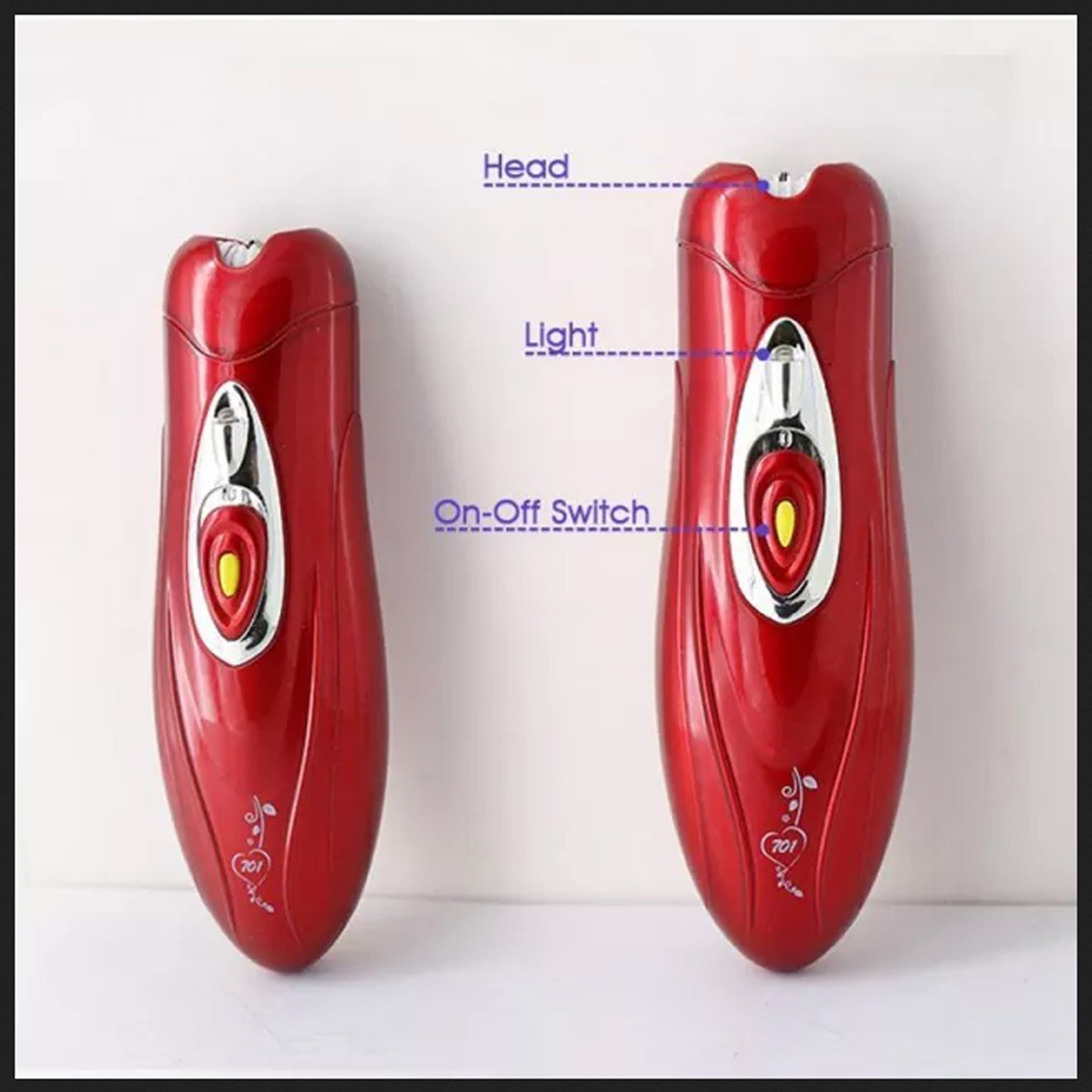 Kemei KM-3068 - Rechargeable 3-in-1 Epilator Hair Removal Device for Women – Electric Shaver & Trimmer Set with Multiple Heads, Smooth Skin Care Tool for Face, Arms, Legs & Sensitive Areas