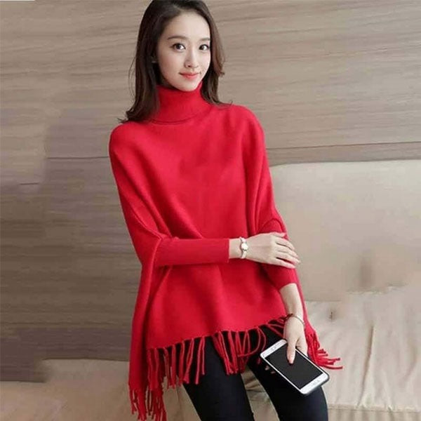Winter Fleece Poncho for Women