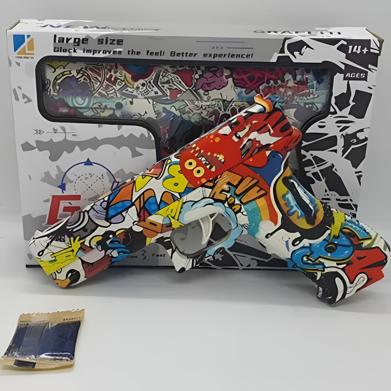 Gel Blaster High Speed Manual Gun Orange – Large Size Graffiti Glock Soft Bullet Gun Toy With Safe Foam Bullets, Realistic Design, And Exciting Action Play For Kids And Teens