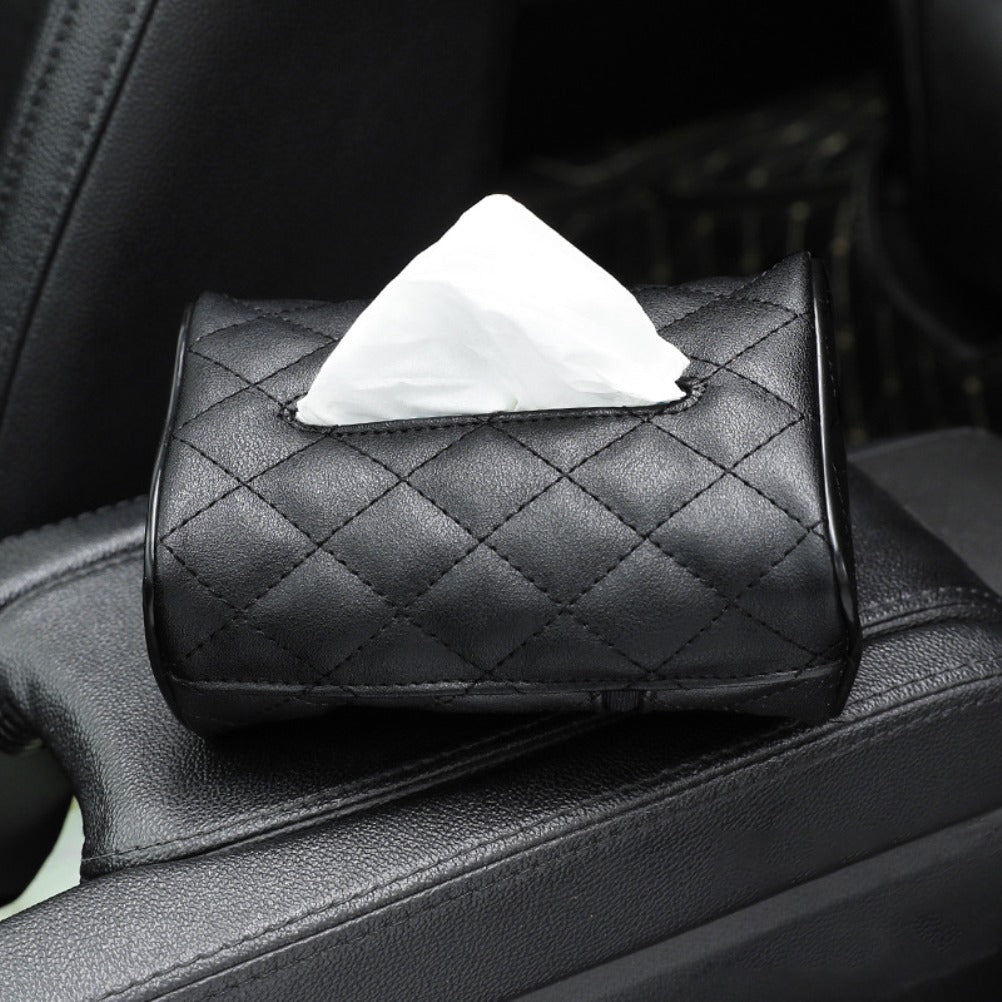 Luxury Leather Car Napkin Holder