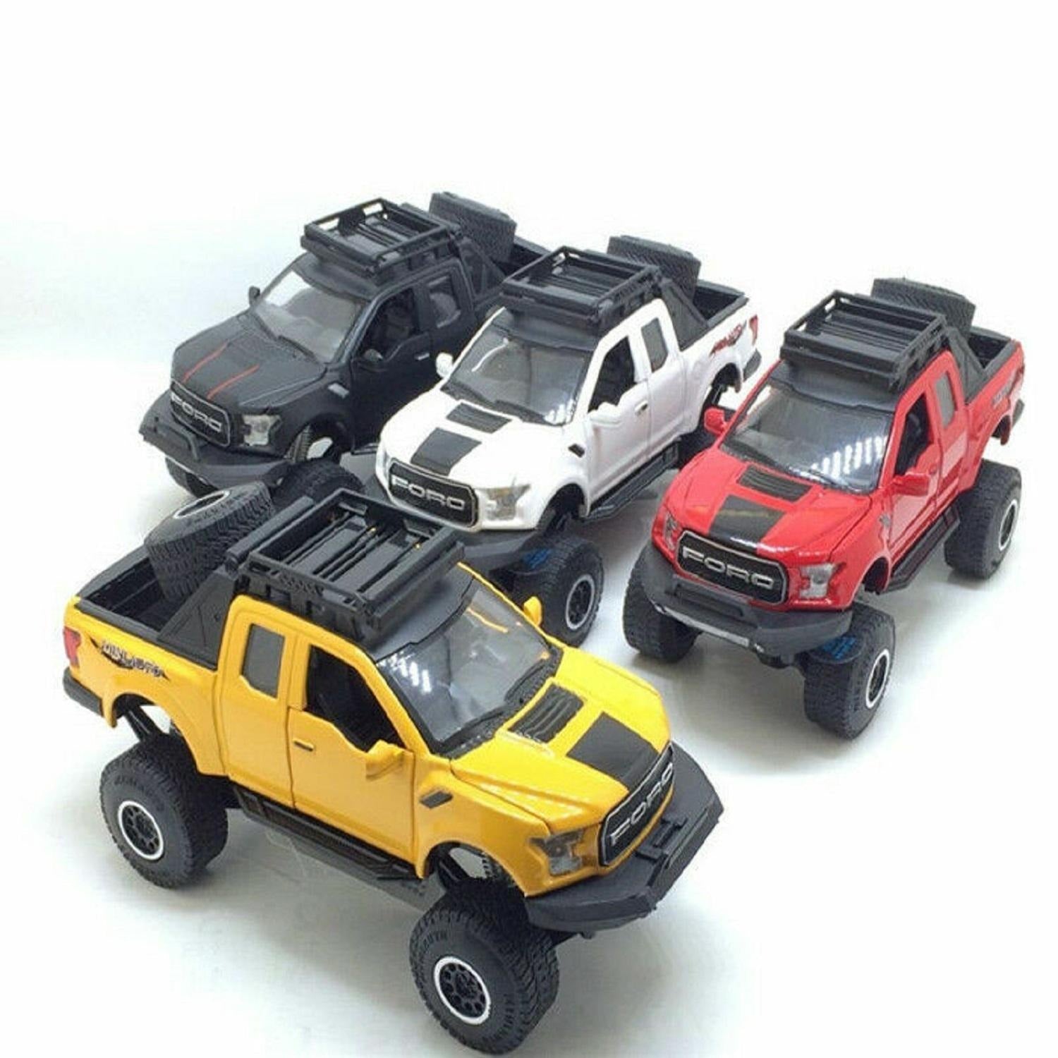 Ford F-150 Raptor Pickup Truck Toy Model With Touch Sensor – Realistic, Durable, And Easy-To-Operate (Random Colors)