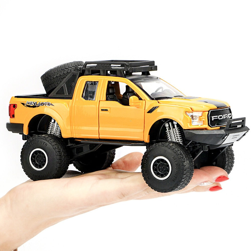 Ford F-150 Raptor Pickup Truck Toy Model With Touch Sensor – Realistic, Durable, And Easy-To-Operate (Random Colors)
