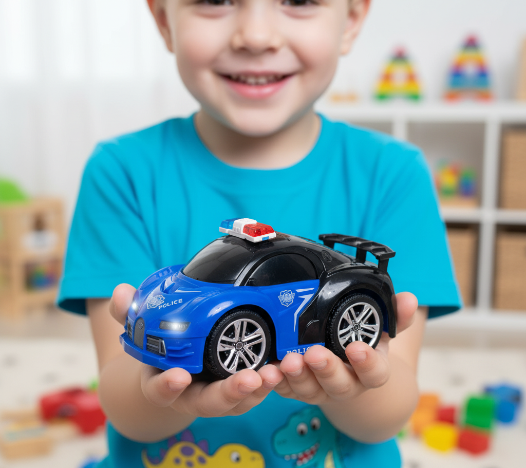 Toy Police Car Designed For Children