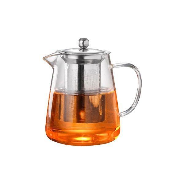 Infuser Glass Tea Jug with Stainless Steel Filter – Premium Hot & Cold Brewer for Tea, Detox Water & Herbal Drinks