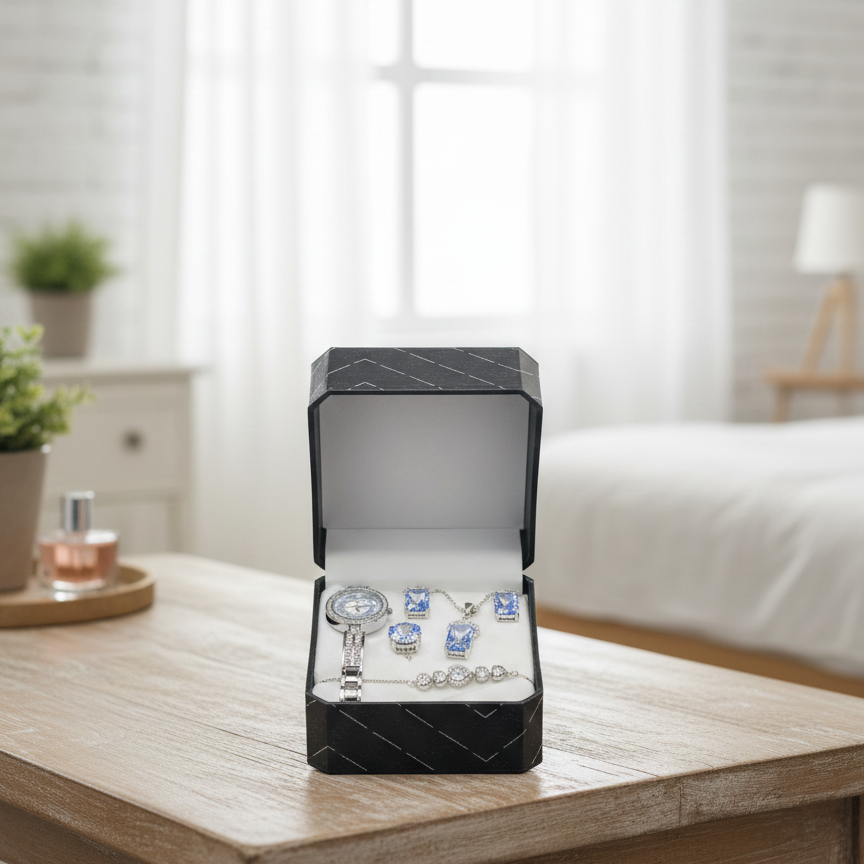 Ladies Watch Jewelry Elegant Design Durable Quality Stylish Look Reliable Performance Perfect Choice For Daily Wear (With Box)