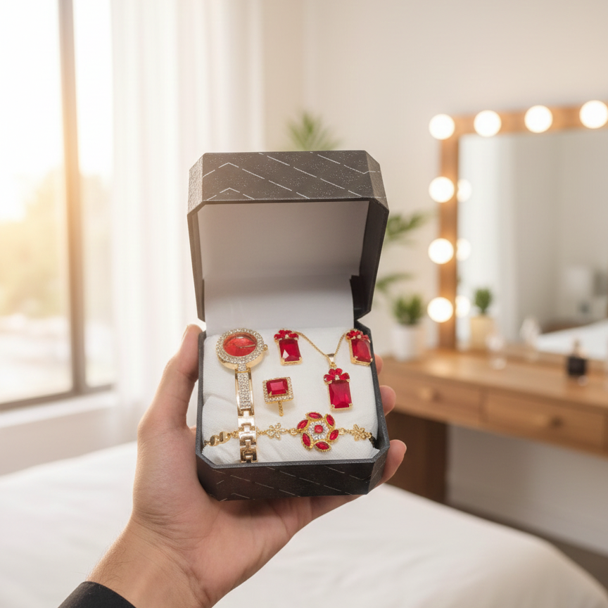 Jewellery Watch For Ladies Elegant Stylish Durable Quality Timeless Design Reliable Performance (With Box)