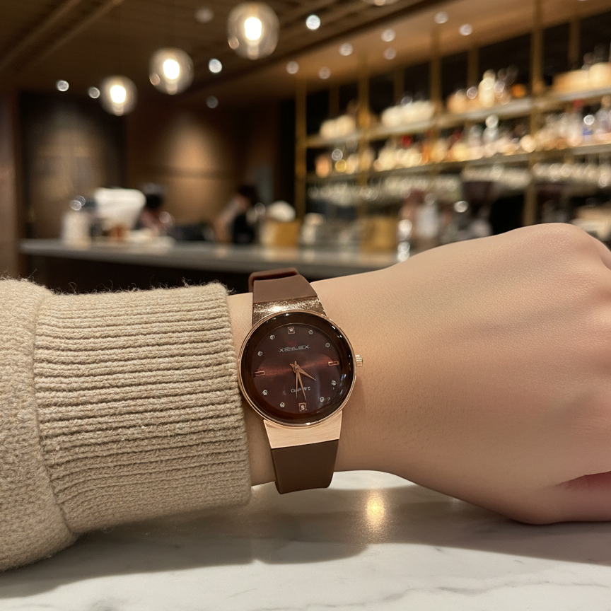 Ladies Watch with Rubber Strap