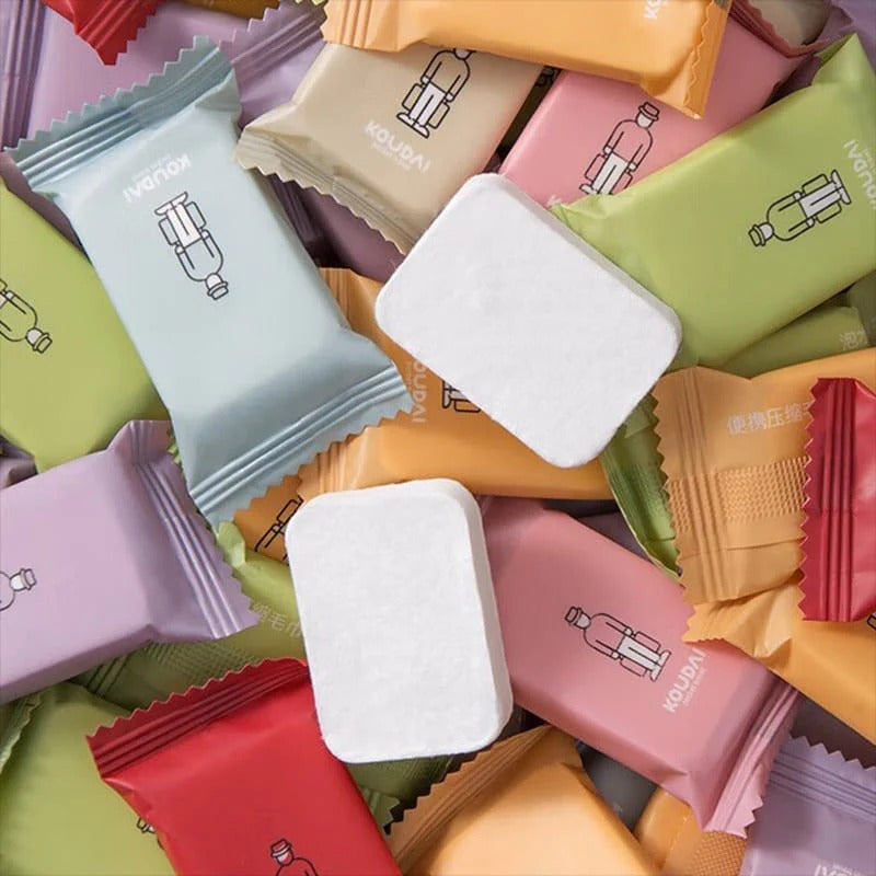 14 Pcs Compressed Travel Disposable Face Towel – Portable Coin Tissue Towels for Travel, Gym, Hotel & Outdoor Use