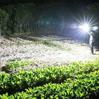 Versatile High Power Led Flashlight Focus Light Power Bank and Window Hammer