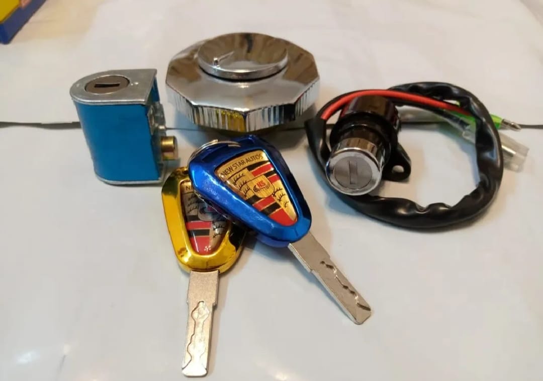 Motorbike Three Piece Lock Set