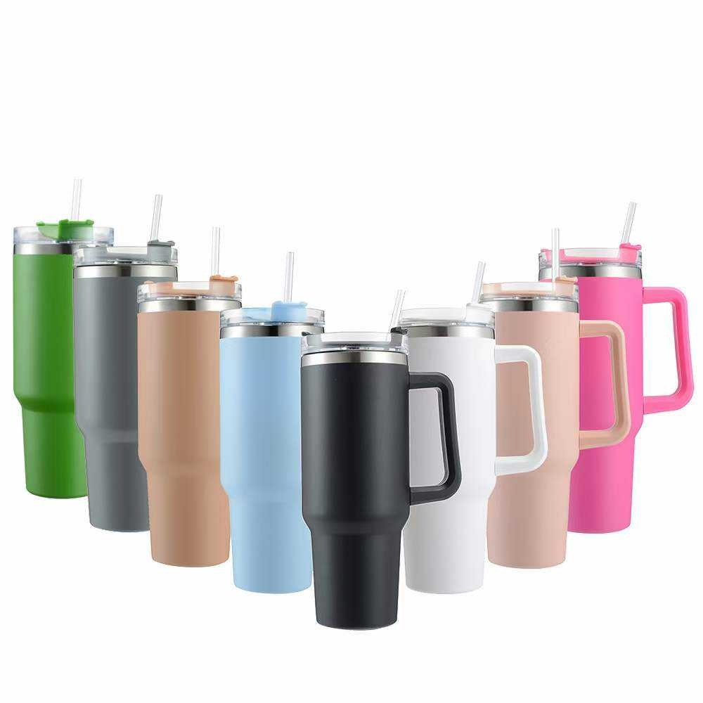 Stainless Steel Vacuum Insulated Tumbler with Straw
