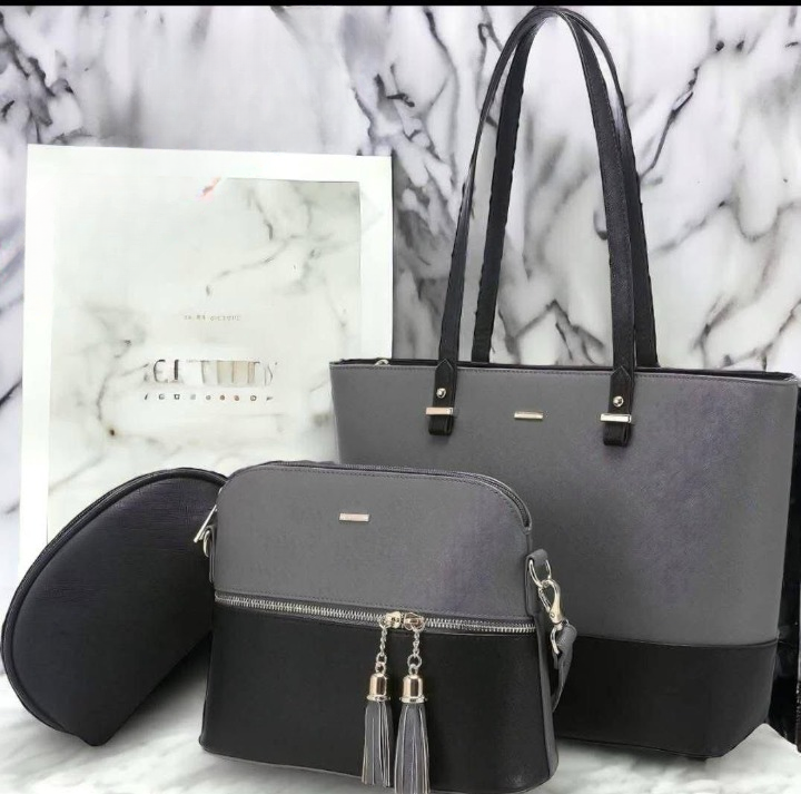 3 Piece Tote Handbag Elegant Design Premium Quality