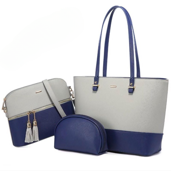 3 Piece Tote Handbag Elegant Design Premium Quality
