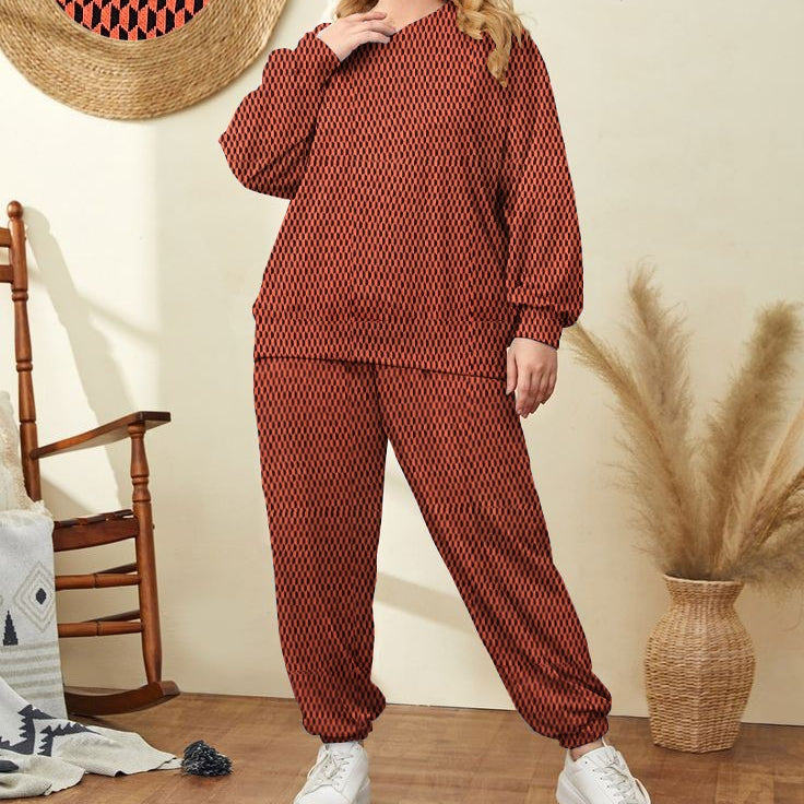 Check Pattern Loungewear Set For Women