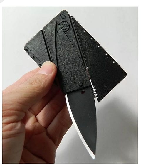 Folding Credit Card Knife