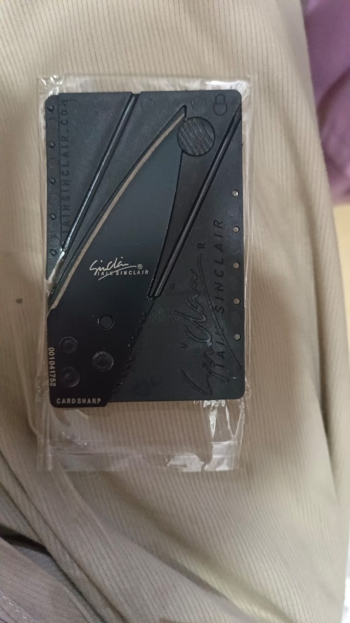 Folding Credit Card Knife