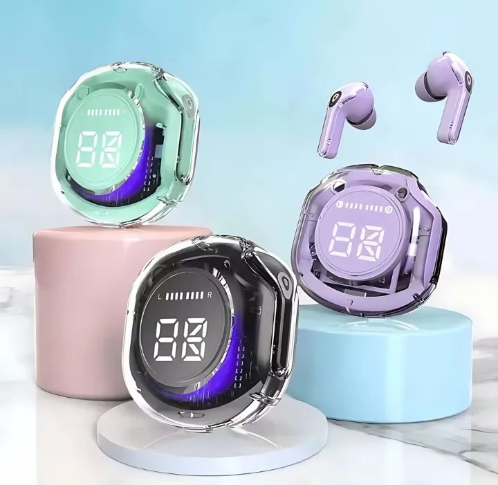 Air39 Bluetooth Gaming EARBUDS LED Display Super Bass HD sound Quality Trendy earphone Latest Technology Water Proof HD Calling TWS Technology Sports Headphone