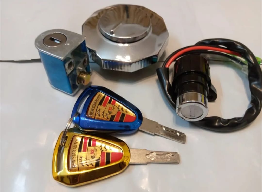 Motorbike Three Piece Lock Set