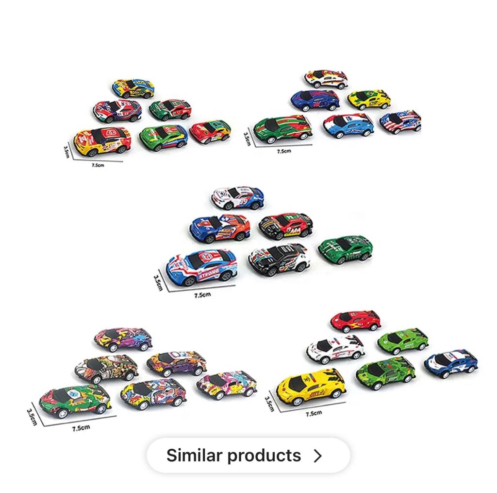Alloy Mini Diecast Car Toy (24 pcs Car Set metal body)