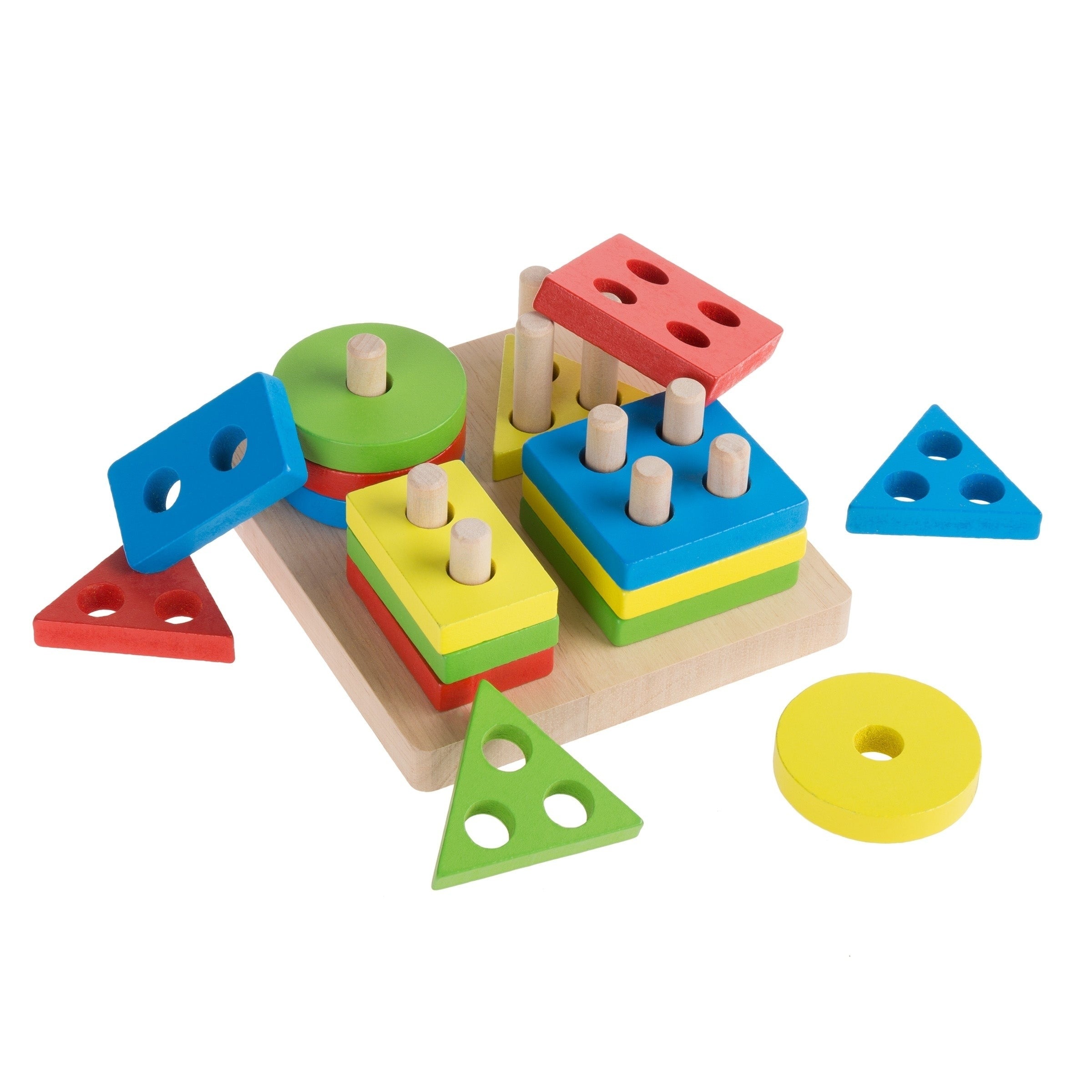 Lewo Wooden Puzzle Toddler Toys Shapes