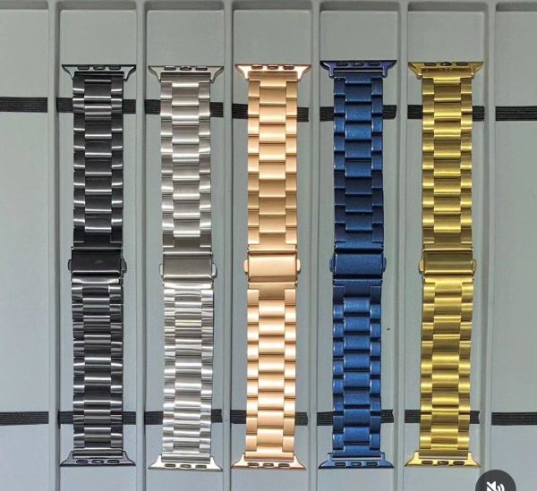 Rolex Chain Strap / Stainless Steel Metal Wrist Band Strap For Smartwatch